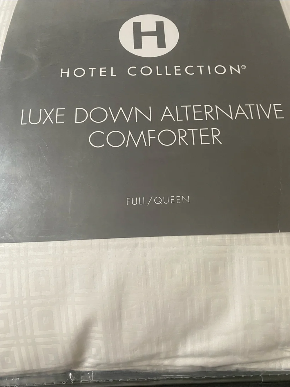 Hotel Collection FULL/QUEEN Luxe Down Alternative Comforter HI-Loft Hypoallergen